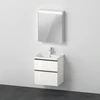Image de Duravit Ensemble meuble D-Neo 60x48cm, WT, WTU, 1SBK, SP, à droite, blanc brillant