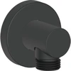 Image de Duravit Coude mural DN 15, sans douchette, rosace ronde, noir mat