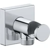 Image de Duravit Coude mural DN 15, avec robinet douche, rosace carrée, chrome