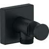 Image de Duravit Coude mural DN 15, avec robinet douche, rosace carrée, noir mat