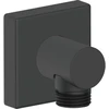 Image de Duravit Coude mural DN 15, sans douchette, rosace carrée, noir mat
