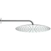 Image de Duravit Bras de douche 410 mm, chromé, courbé, mural, rosace ronde
