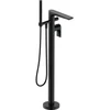 Image de Duravit Mitigeur monocommande baignoire Tulum A 216 mm, chromé, avec inverseur, noir mat