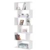 Image de WOLTU Étagère de Rangement avec 6 Compartiments Ouverts Meuble Stockage Présentoir Bibliothèque pour Bureau Salon Classeur, en Panneau de Particules, Blanc, 60x23,5x160cm, SK012ws