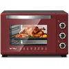 Image de WOLTU Mini Four 28 L, 1600 W, 100-230°C, Minuterie 0-60 min, 3 Modes de Cuisine, Plaque de Cuisson, Grille, Lèchefrite, pour Cuire Rôtir Décongeler Réchauffer, Noir+Rouge