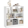 Image de WOLTU Bibliothèque Ouverte Meuble de Rangement Étagère à Livres avec 8 casiers pour Salon, Bureau, Chambre, Blanc 98x30x100cm SK021ws