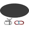 Image de WOLTU Couverture Piscine Ronde F 610 cm, Convient aux piscines F 500-550 cm, Bâche Protection pour Piscine Solaire Hivernage Anti-poussière Imperméable en PE 200g/m² avec  illets et Corde de Fixation