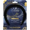 Image de invisibobble HAIRHALO Eclipse Midnight - Serre-tête tressé en velours doux - Réglable - Doux pour les cheveux et confortable - Pour femme et fille - 1 pièce