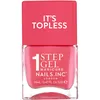 Image de Nails Inc Topless Sofia (rouge corail)   Vernis gel sans UV   Manucure en 1 étape jusqu’à 8 jours de tenue   Séchage rapide, végan & 21-free   Kit vernis pour enfants & adultes, sans base ni top coat