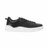 Image de HUGO pour homme. 50499261 Blake Leather Sneakers black (40), Cuir, Noir, Plat, Lacets, Casuel