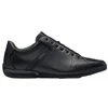 Image de BOSS pour homme. 50498282 Chaussures Saturn en cuir noir (44), Plat, Lacets, Casuel