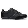 Image de BOSS pour homme. 50498265 Chaussures Saturn en cuir noir (40), Plat, Lacets, Casuel