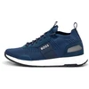 Image de BOSS pour homme. 50498245 Formateurs Titanium navy (46), Plat, 1 à 3 cm, Lacets, Casuel, Marine