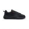 Image de HUGO pour homme. 50499261 Blake Leather Sneakers black (40), Cuir, Noir, Plat, Lacets, Casuel