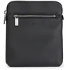 Image de BOSS Hommes New Crosstown Envel. Sac enveloppe en cuir italien à logo en relief