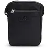 Image de HUGO Hommes Nesh R NS Zip Sac reporter en similicuir grainé à logo revisité