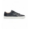 Image de BOSS pour homme. 50536841 Baskets en cuir Gary navy (45), Plat, Lacets, Casuel, Marine