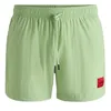 Image de HUGO Hommes Dominica Short de Bain à séchage Rapide avec étiquette Logo