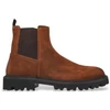 Image de BOSS pour homme. 50552572 Bottines Chelsea en cuir marron Julyo (42), Plat, Aucun, Classique