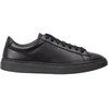 Image de BOSS pour homme. 50552853 Kieran Leather Sneakers black (45), Cuir, Noir, Plat, Lacets, Casuel