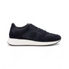 Image de BOSS pour homme. 50554612 Vinston Leather Sneakers blue (44), Cuir, Bleu, Plat, Lacets, Casuel