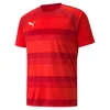 Image de PUMA Mixte enfant Teamvision Jersey Jr Shirt, Puma Red-chili Pepper-puma White, 140 EU