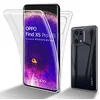 Image de cadorabo Housse Compatible avec Oppo Find X5 Pro en Transparent - 360° Full Body Housse de Protection - Protection Frontale et Dorsale, Protection intégrale avec Protection d'écran