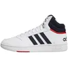 Image de adidas Homme Hoops 3.0 Mid Lifestyle Basketball Classic Vintage Shoes, Cloud White / Legend Ink / Vivid Red, 40 2/3 EU