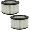 Image de vhbw 2x filtre compatible avec Cecotec Conga PowerAsh 1200 aspirateur de cendres - filtre HEPA noir/blanc