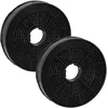 Image de vhbw 2x Filtres à charbon actif remplacement pour Amica KF17130, 1160825, FWK-140 pour hotte aspirante - 14 cm