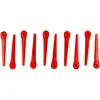 Image de vhbw 10x Lames remplacement pour Gardena RotorCut 5368-20 pour taille gazon - Lames de rechange, orange, plastique
