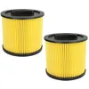 Image de vhbw 2x filtre plissé compatible avec Thomas Compact 1620 C, 20 R, 20 S, 20 aspirateur - noir/jaune, nettoyable