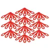 Image de vhbw 50x Lames compatible avec Grizzly ART 18 Lion, ART 1825 Lion tondeuse - Lames de rechange, rouge, polyamide