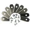 Image de vhbw 9x Lames compatible avec Gardena R38Li, R100Li, R130Li, R160Li, R40Li, R45Li, R180 tondeuse - Lames de rechange, argenté, acier