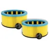 Image de vhbw 2x filtre plissé compatible avec Starmix AS 1032 PG, AS 1020 PH, ADL 1445 EHP aspirateur à sec/humide - bleu/jaune/noir, nettoyable