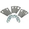 Image de vhbw 9x Lames compatible avec Worx Landroid M WG794EDC tondeuse - Lames de rechange, argenté, acier inoxydable