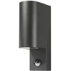 Image de sygonix SY-6028440 Applique LED extérieure avec détecteur de mouvement GU10 noir
