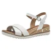 Image de Tamaris sandale femme à talon compensé blanc 40 EU
