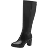 Image de Tamaris Bottes longues pour femme à talon bloc, Noir, 36 EU