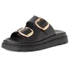Image de Tamaris Mule femme à talon compensé en cuir noir 41 EU