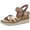 Image de Tamaris sandale femme à talon compensé beige 36 EU
