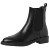 Image de Boots femme Tamaris en cuir, noir, 40 EU