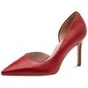 Image de Tamaris Escarpins femme à talon aiguille cuir rouge 37 EU