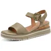 Image de Tamaris sandale femme à talon compensé vert 36 EU