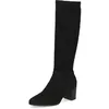 Image de CAPRICE Bottes femme à talon bloc véganes, Noir (Black Stretch), 39 EU