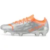 Image de PUMA Homme Firm Ground Chaussures de Foot Ultra 1.4 FG/AG 40 Diamond Silver Neon Citrus Metallic Orange