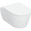 Image de Geberit iCon Ensemble WC suspendu, cuvette à chasse profonde 35,5x53 cm, céramique fermée, avec siège, blanc