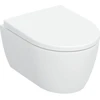 Image de Geberit iCon Ensemble WC suspendu, cuvette à chasse profonde 35,5x49 cm, sortie cachée, avec abattant, blanc