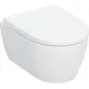 Image de Geberit iCon Ensemble WC suspendu, cuvette à chasse profonde 35,5x49cm, sortie verticale, avec abattant, blanc K-Tect