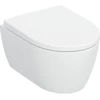 Image de Geberit iCon Ensemble WC suspendu, cuvette à chasse profonde 35,5x49 cm, sortie verticale, avec abattant, blanc mat